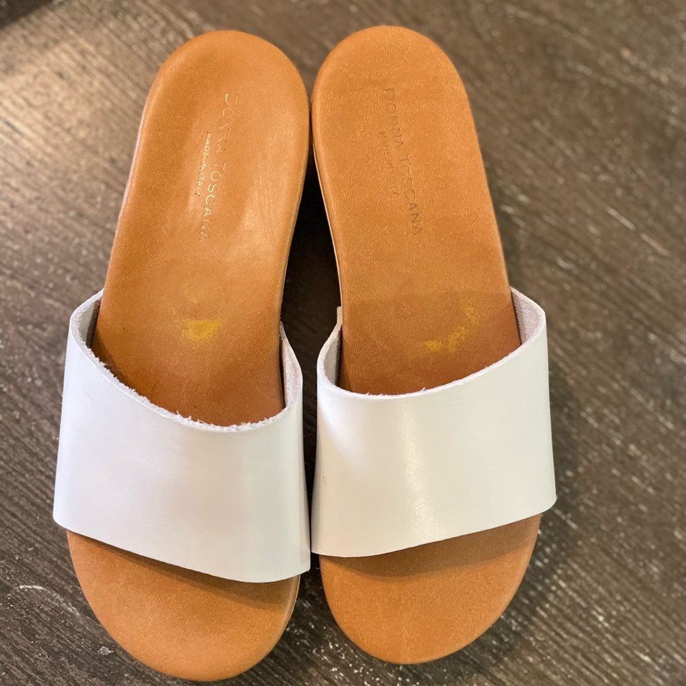 Donna toscana white sandals